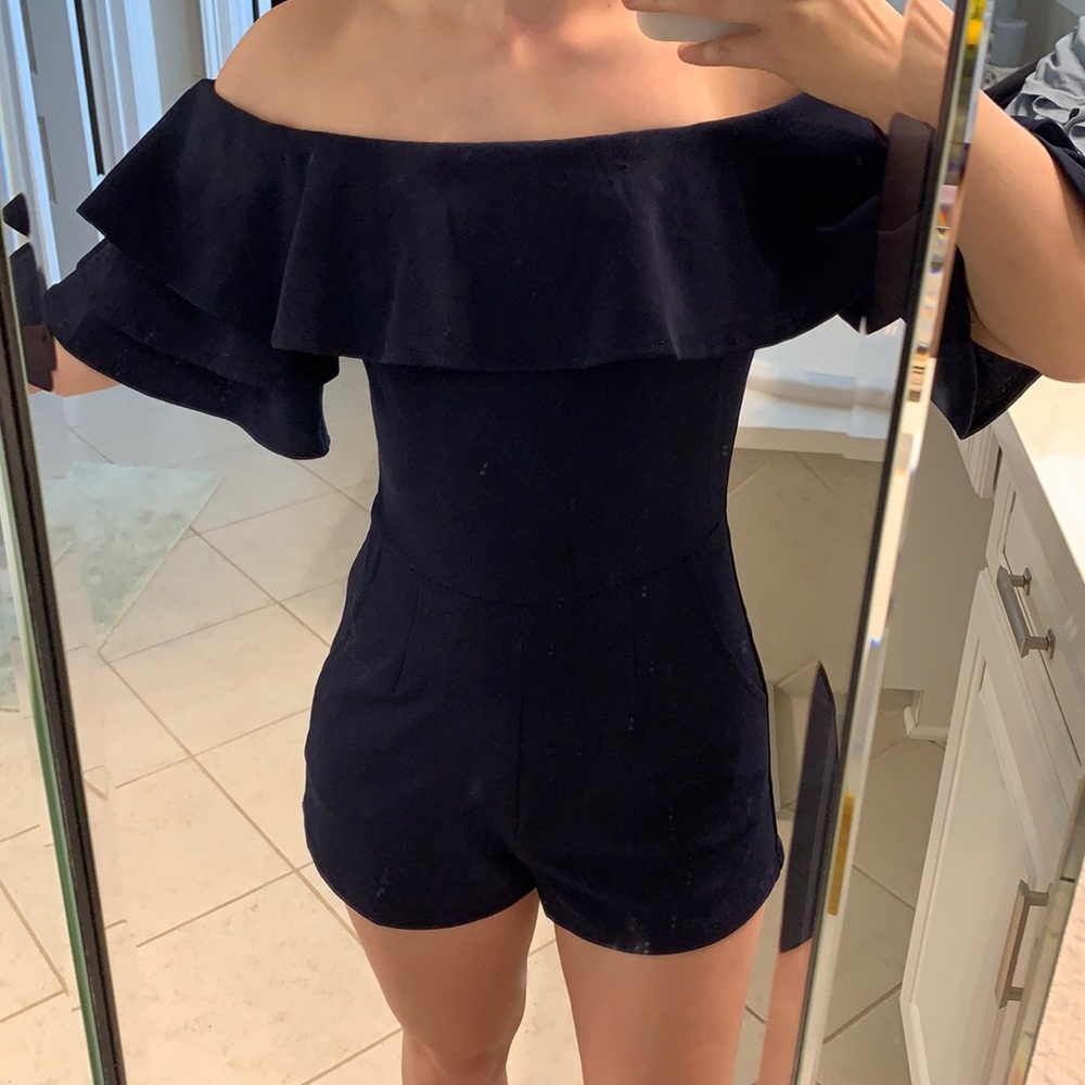 Navy She + Sky size small romper